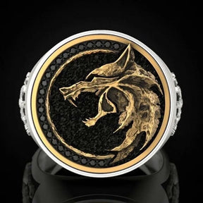 OMHXZJ Punk Wolf Sterling Silver Gold Ring Best Price in Men Jewerly - 2023