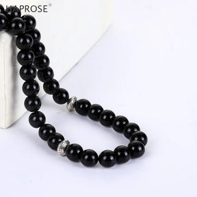 Man's Black Agates Tasbih Muslim Prayer Beads Best Price in Men Jewerly - 2023