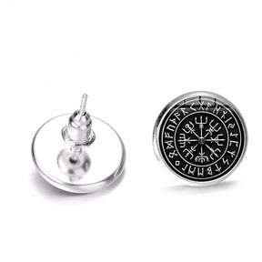 Viking Compass Earring Piercing Studs Best Price in Men Jewerly - 2023