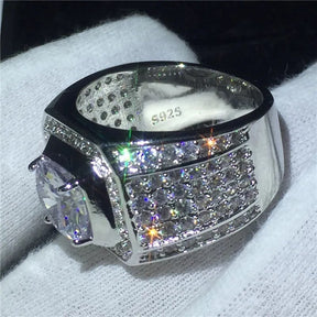 925 Silver VS2 2 Carats Diamond Ring for Men Best Price in Men Jewerly - 2023