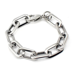 Stainless Steel Unisex Bracelet with Thick Rectangle Design Best Price in Men Jewerly - 2023