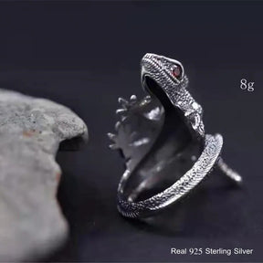 Buyee Ring Gray Lizard 925 Sterling Silver Punk Style for Men Best Price in Men Jewerly - 2023