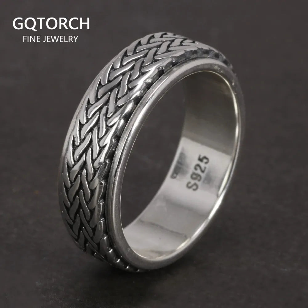 925 Sterling Silver Rotatable Rings for Men Best Price in Men Jewerly - 2023