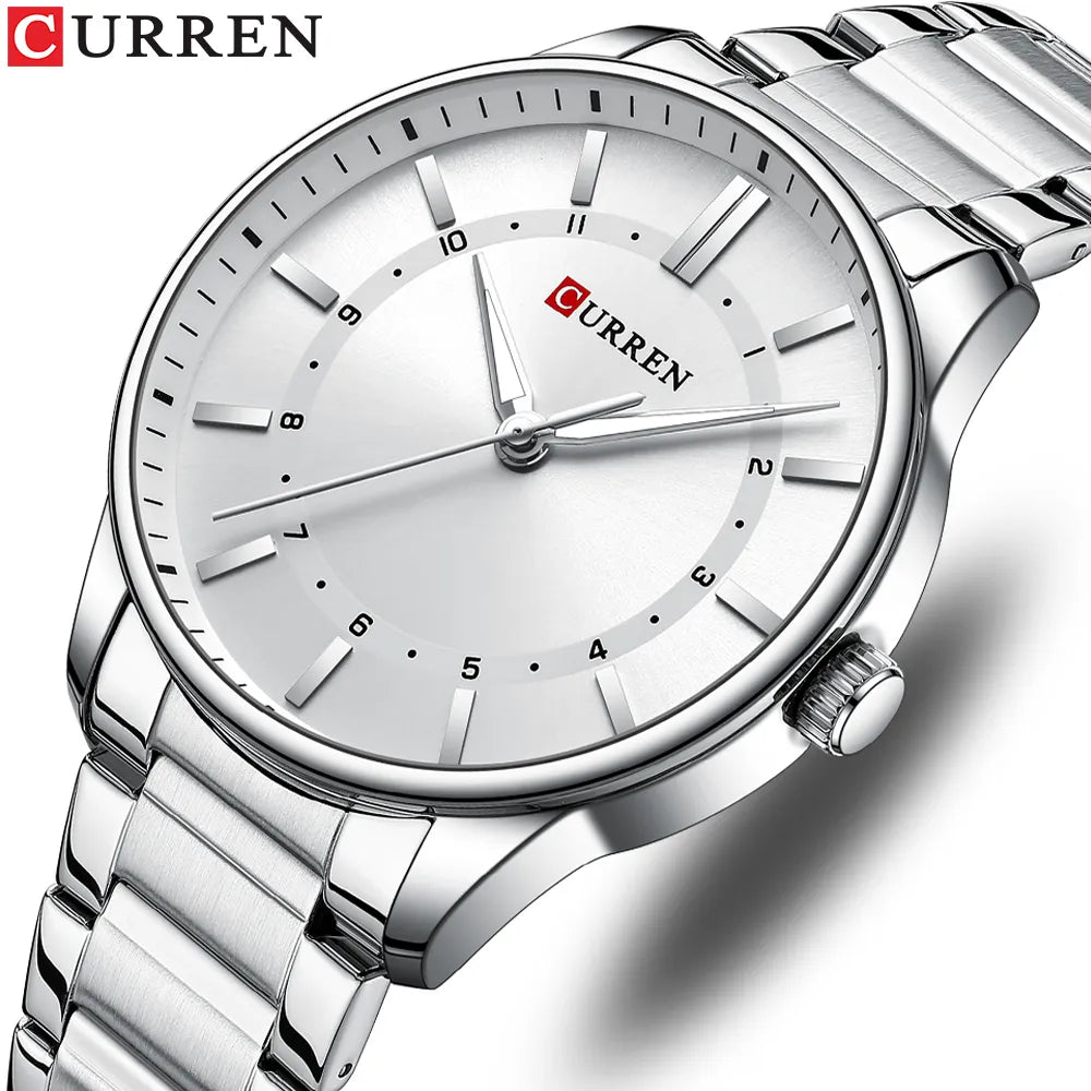 CURREN Watch 2022 Vintage Classic Stainless Steel Sport Quartz for Men Best Price in Men Jewerly - 2023