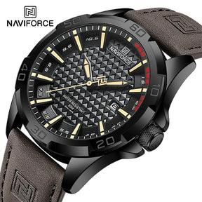 NAVIFORCE Men's Sport Military Quartz Calendar Wrist Watch Best Price in Men Jewerly - 2023