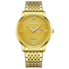 CADVAN Watch Golden Luxury Stainless Steel Date Clock Sport for Men Best Price in Men Jewerly - 2023