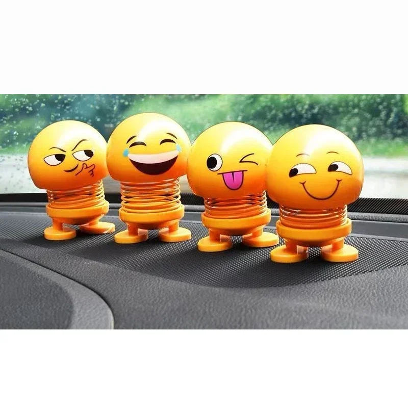 Creative Funny Shake Head Doll Small Ornaments Beautiful Indoor Doll Car Toys Car Decoration Accessories kawaii Car Accessories