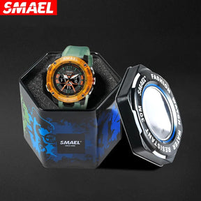 SMAEL Quartz Sport Watch with LED Display Best Price in Men Jewerly - 2023