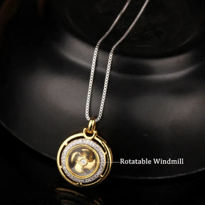 Rotatable Windmill Pendant with Cubic Zirconia Best Price in Men Jewerly - 2023