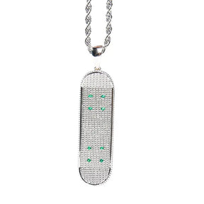 Stainless Steel Skateboard Necklace Hip Hop Pendant Best Price in Men Jewerly - 2023