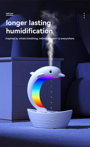 Home-Appliance New style anti gravity humidifier, desktop dolphin speaker, ambient light, bass Bluetooth speaker, home atomizer