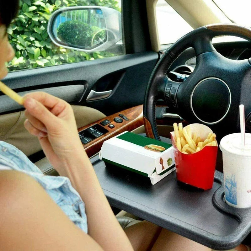 Portable Car Laptop Computer Desk Mount Stand Eat Work Table Steering Wheel Dining Table Bracket Drink Food Coffee Tray Board