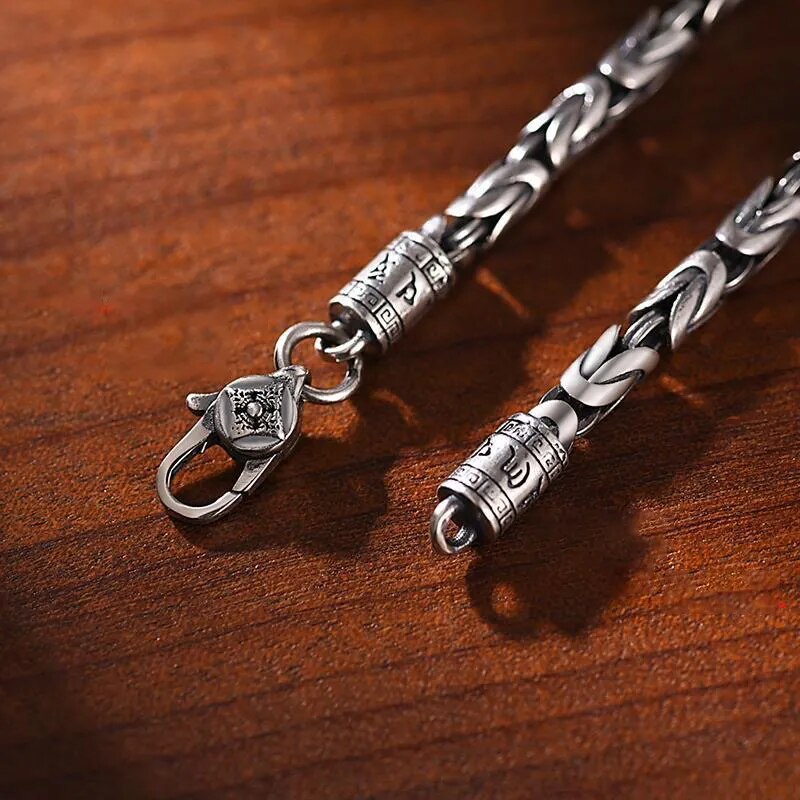 Silver Pattern Six Word Truth Bracelet Best Price in Men Jewerly - 2023