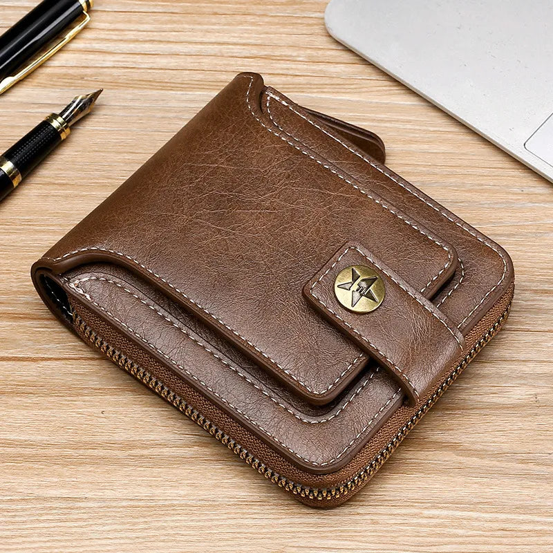 Vintage PU Leather Small Wallet for Men Best Price in Men Jewerly - 2023