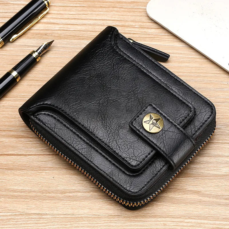 Vintage PU Leather Small Wallet for Men Best Price in Men Jewerly - 2025