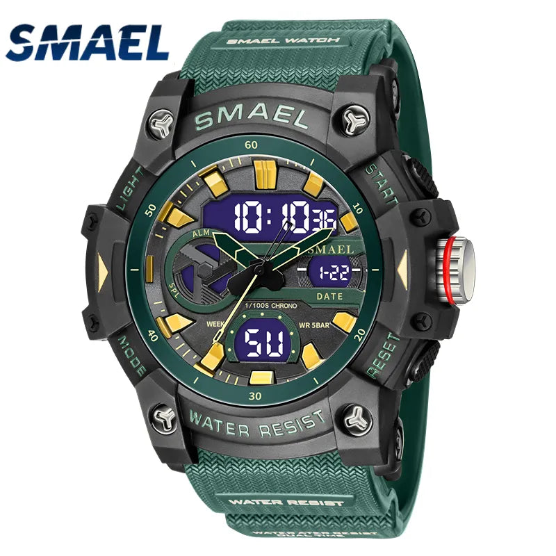 SMAEL Waterproof Sport Watch Alarm Clock 8086 Best Price in Men Jewerly - 2023