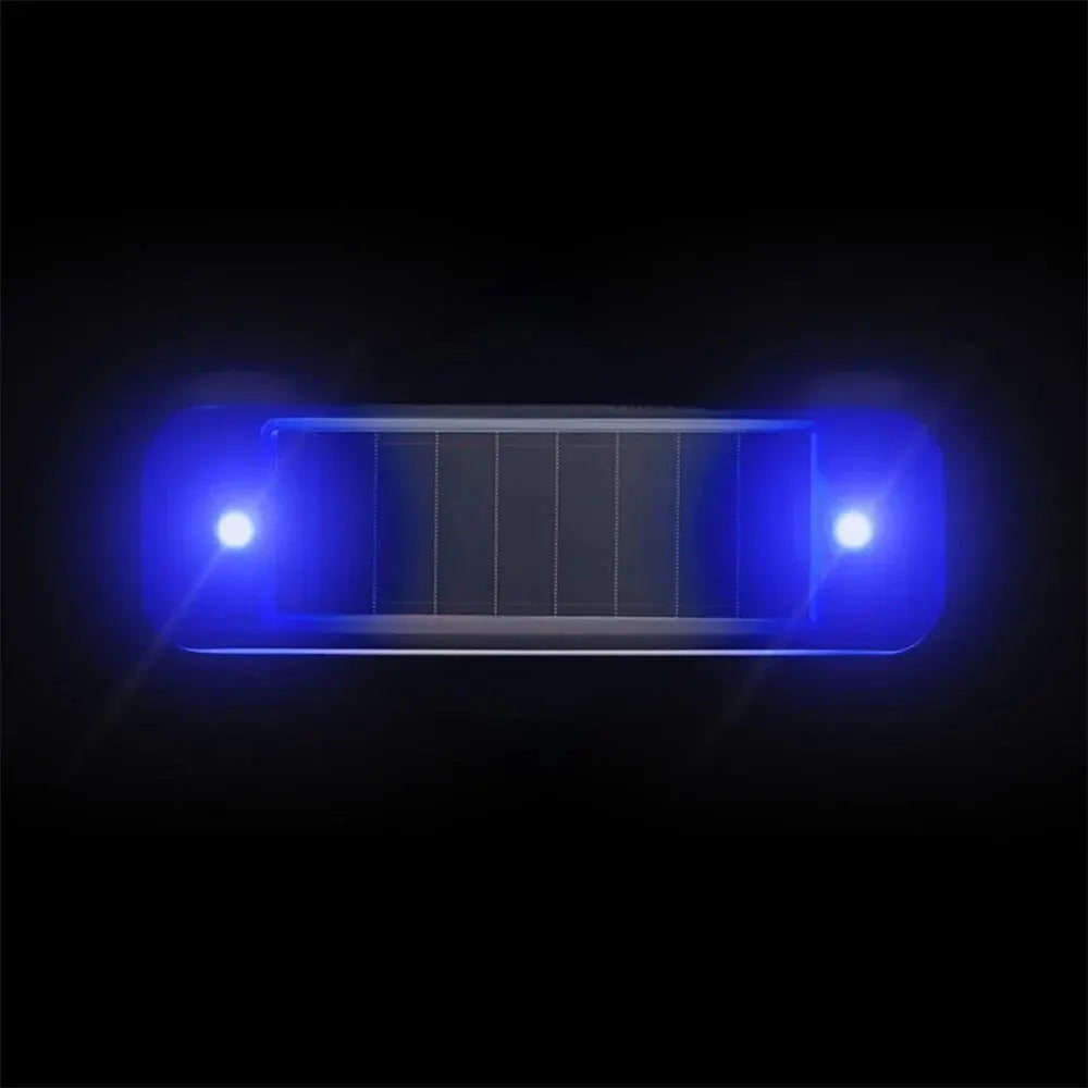 Mini LED Solar Power Car Warning Light Night Security Simulated Alarm Wireless Anti-Theft Caution Lamp Flashing Dummy Alarm Lamp