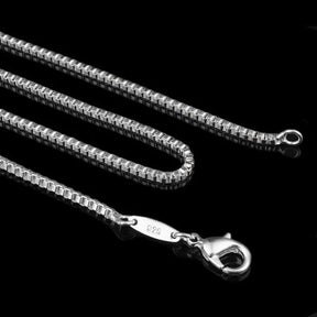 925 Silver 2MM Box Chain Necklace for Men Best Price in Men Jewerly - 2023