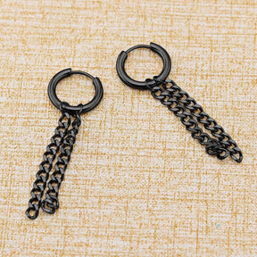 Punk Stainless Steel Stud Earrings with Black Set for Men Best Price in Men Jewerly - 2023