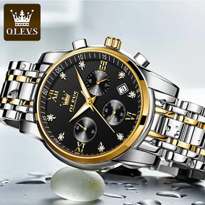 OLEVS Luxury Chronograph Luminous Watch Best Price in Men Jewerly - 2023