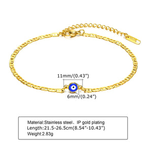 Anklets for Men, Turkey Evil Blue Eye Best Price in Men Jewerly - 2023