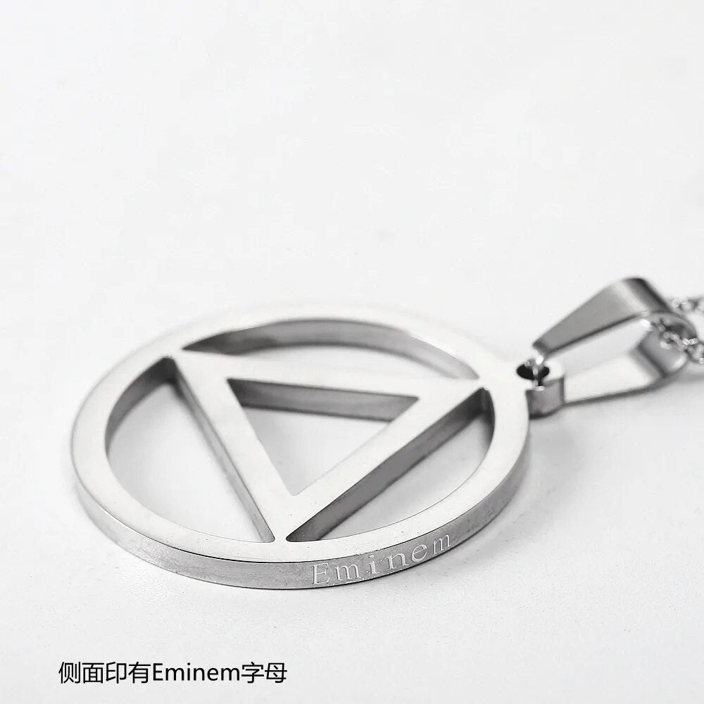 Eminem Triangle Hip Hop Pendant Necklace Best Price in Men Jewerly - 2023