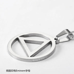 Eminem Triangle Hip Hop Pendant Necklace Best Price in Men Jewerly - 2023