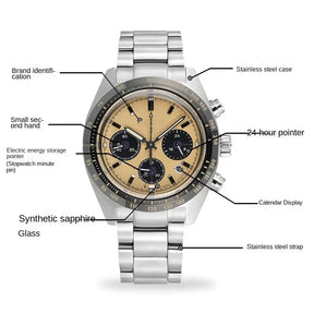 Seiko Panda Series Three Eye Quartz Watch Best Price in Men Jewerly - 2023