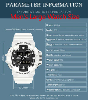 White Sports Men's Quartz Watch Best Price in Men Jewerly - 2023