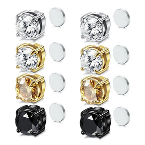 Magnetic Stud Earring with Crystal Clip for Men Best Price in Men Jewerly - 2023