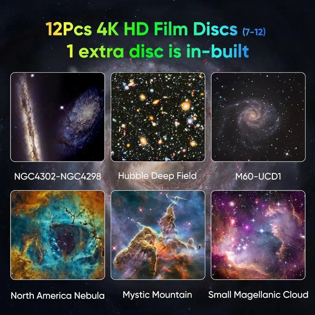 Night Light Galaxy Projector Starry Sky Projector 360° Rotate Planetarium Lamp For Kid Bedroom living room Galaxy atmosphere led