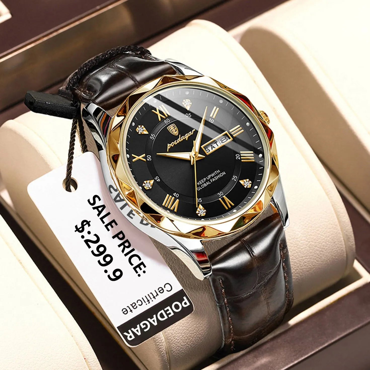 POEDAGAR Luxury Business Men's Watch Best Price in Men Jewerly - 2023