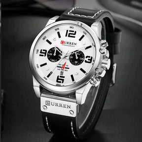 CURREN Watch Quartz Military Waterproof Leather Strap Sport for Men Best Price in Men Jewerly - 2023