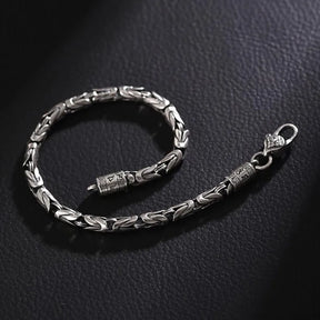 Silver Pattern Six Word Truth Bracelet Best Price in Men Jewerly - 2023