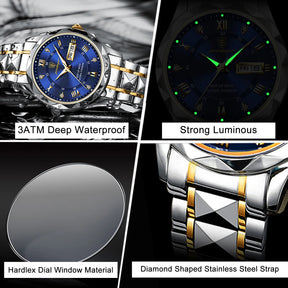 POEDAGAR Luxury Sports Stainless Steel Watch Best Price in Men Jewerly - 2023