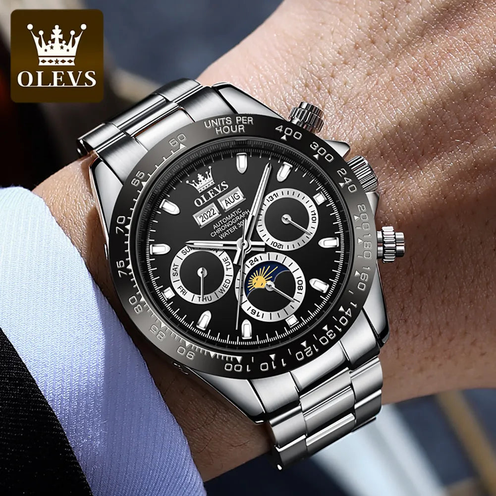 OLEVS Automatic Mechanical Men's Watch Best Price in Men Jewerly - 2023