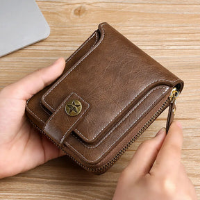 Vintage PU Leather Small Wallet for Men Best Price in Men Jewerly - 2023