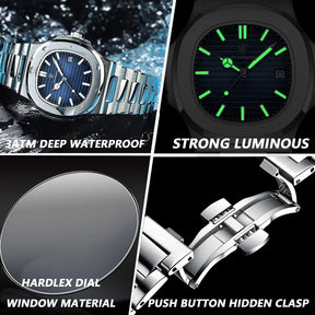 2023 POEDAGAR Luxury Business Waterproof Watch for Men Best Price in Men Jewerly - 2023