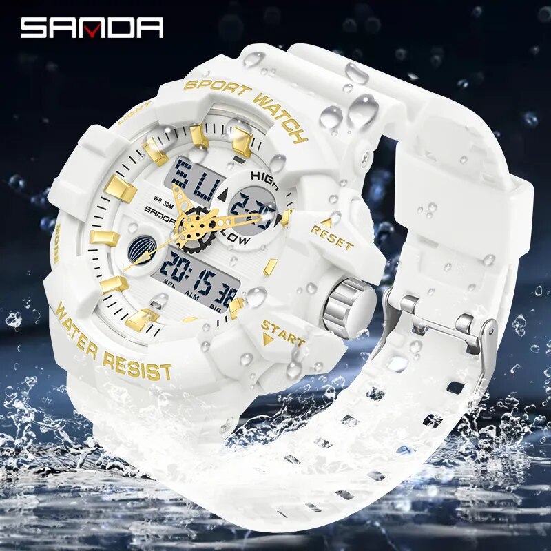 White Sports Men's Quartz Watch Best Price in Men Jewerly - 2023