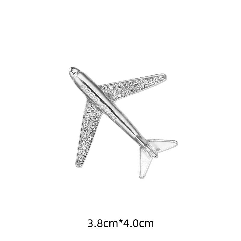 Airplane Brooch with Diamonds for Men Best Price in Men Jewerly - 2023