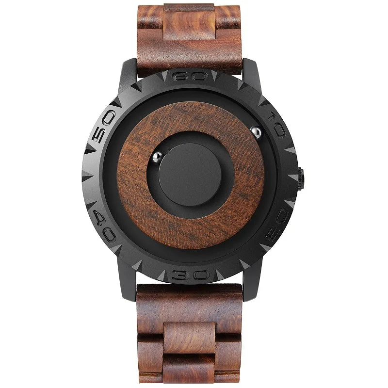 Fashion Quartz Wristwatches EUTOUR E030 Magnetic Wooden Watch Casual Simple Men's Watch Wood Strap Watch for Man 2023