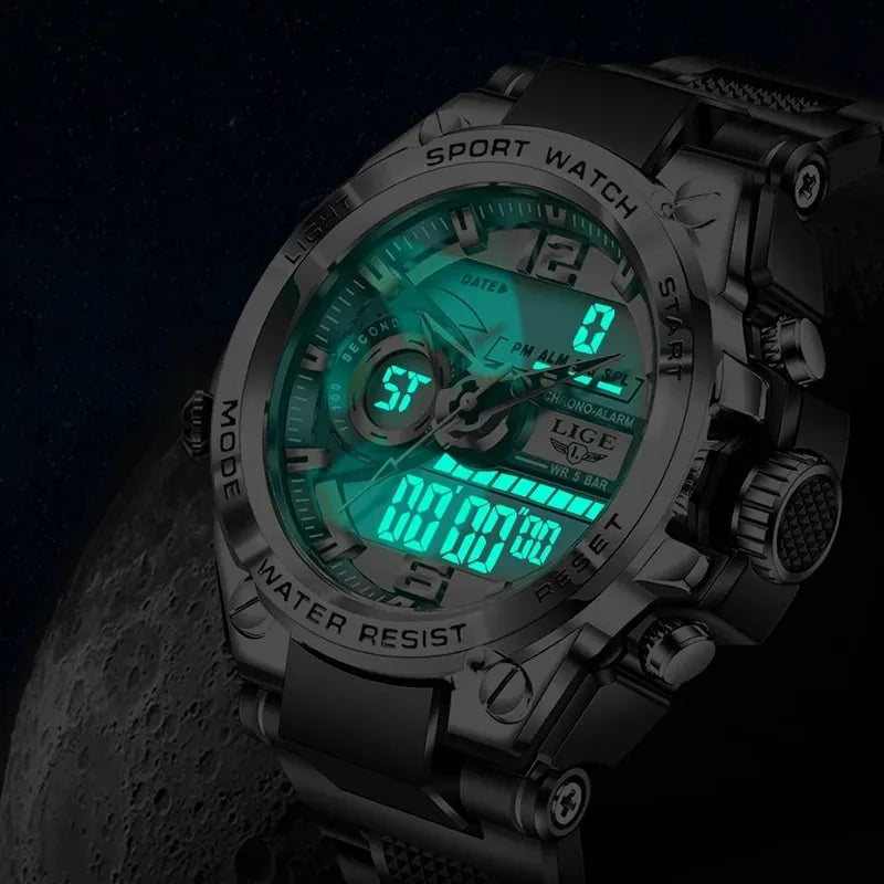 Men's Digital Military Watch with LED Quartz Clock Best Price in Men Jewerly - 2023