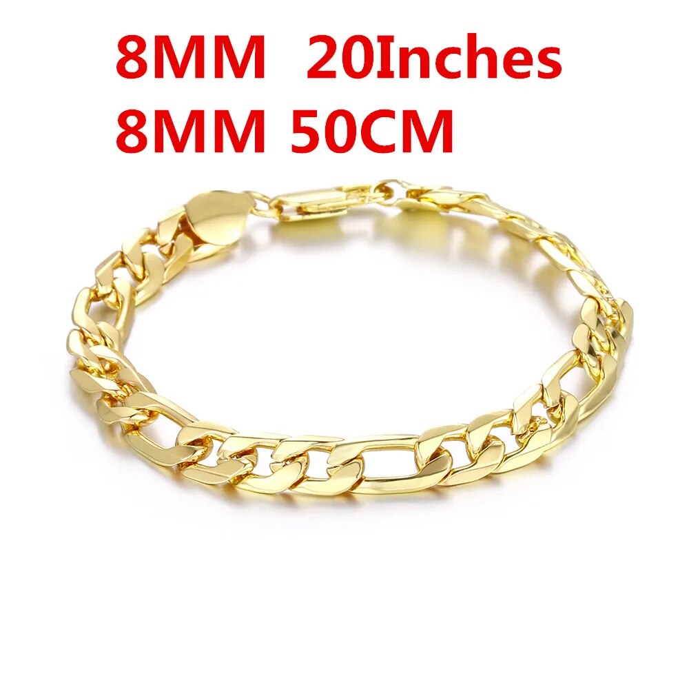 18K Gold 20 Inches Necklace for Men Best Price in Men Jewerly - 2023