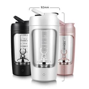 Electric Protein Shaker Bottle Portable 1200mAh Rechargeable Blender Cup Automatic Self Stirring Mug 650ml Mixing Cups for Fitne