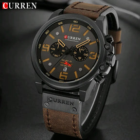 CURREN Watch Quartz Military Waterproof Leather Strap Sport for Men Best Price in Men Jewerly - 2023