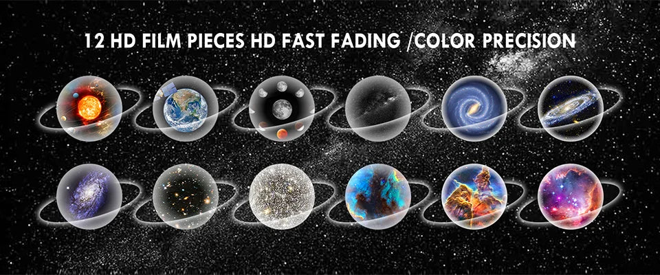 Planetarium Projector Galaxy Projector Star Projector 13 Sheets Of Film Meet Fantasy of Starry Sky Extreme Romantic For Bedroom