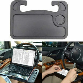 Portable Car Laptop Computer Desk Mount Stand Eat Work Table Steering Wheel Dining Table Bracket Drink Food Coffee Tray Board