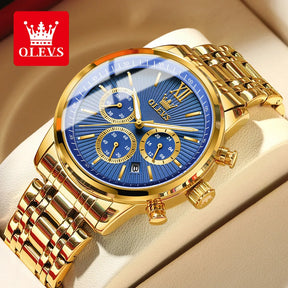 OLEVS Classic Quartz Watch with Three Dials Best Price in Men Jewerly - 2023