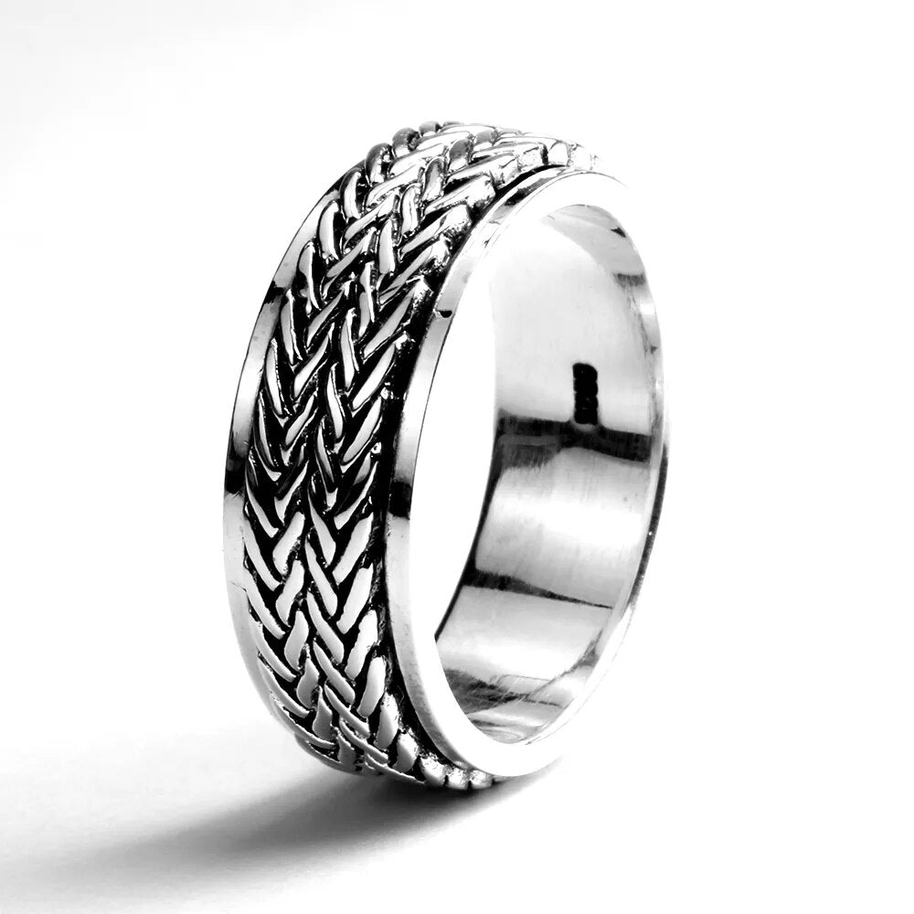 925 Sterling Silver Rotatable Rings for Men Best Price in Men Jewerly - 2023