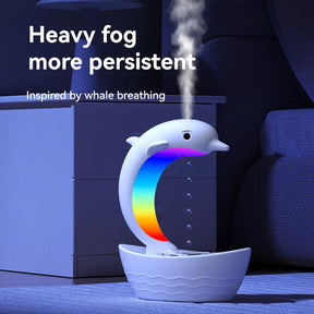 Home-Appliance New style anti gravity humidifier, desktop dolphin speaker, ambient light, bass Bluetooth speaker, home atomizer